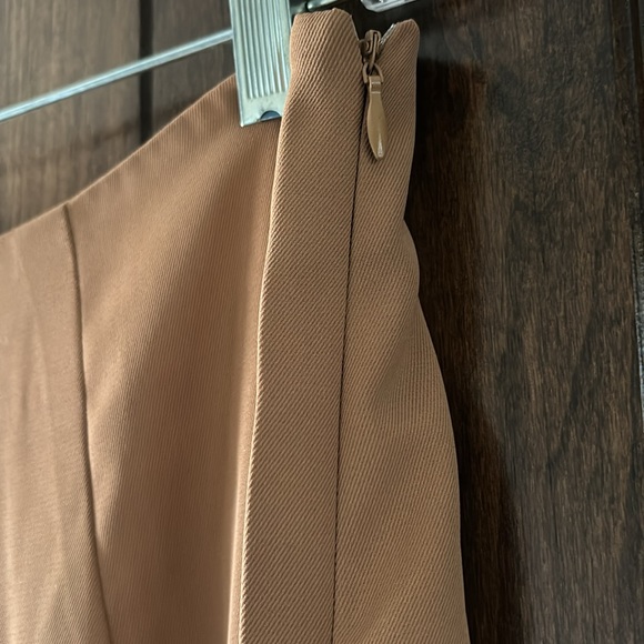 New Camel Colored High Waist Side Zip Wide Leg Pant sz 8/10 SHEIN sz L - Picture 8 of 9
